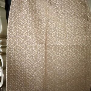 BNWOT J CREW Collection Limited Edition Pencil Skirt Metallic Beige Silver 4